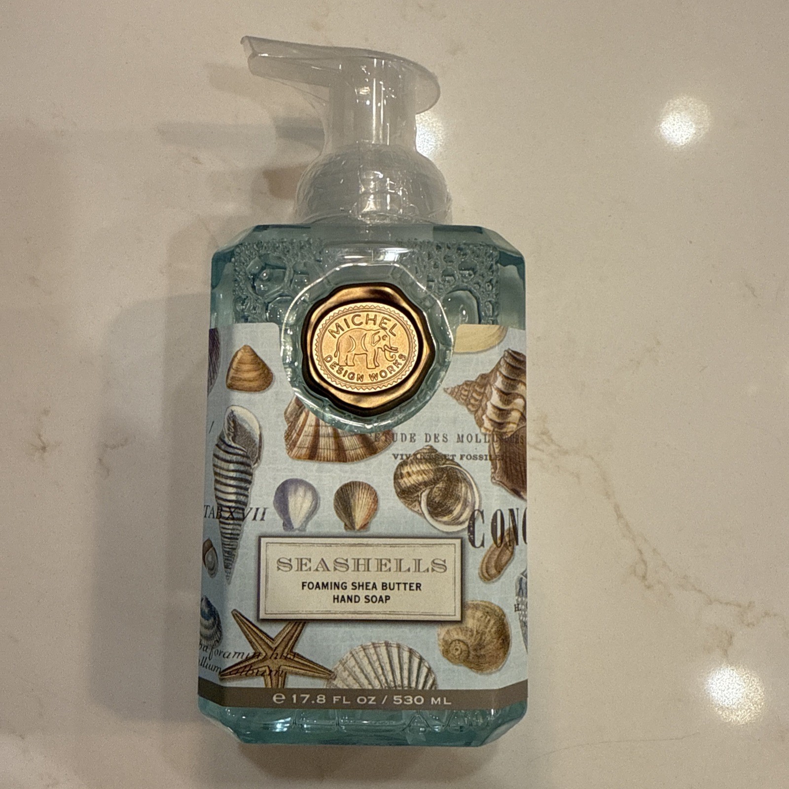 SHEA BUTTER FOAMING HAND SOAP Sea Shells Seashells Michel Design Works 17.8 Oz