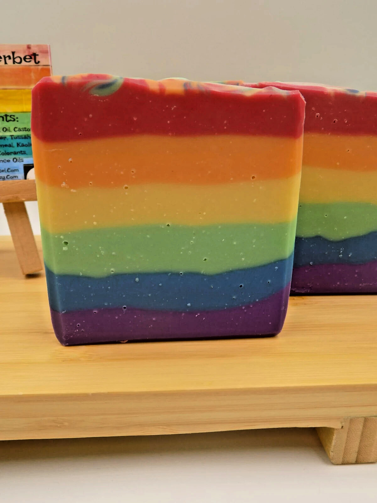 Rainbow Sherbet Handmade Bar Soap – Pride Soap