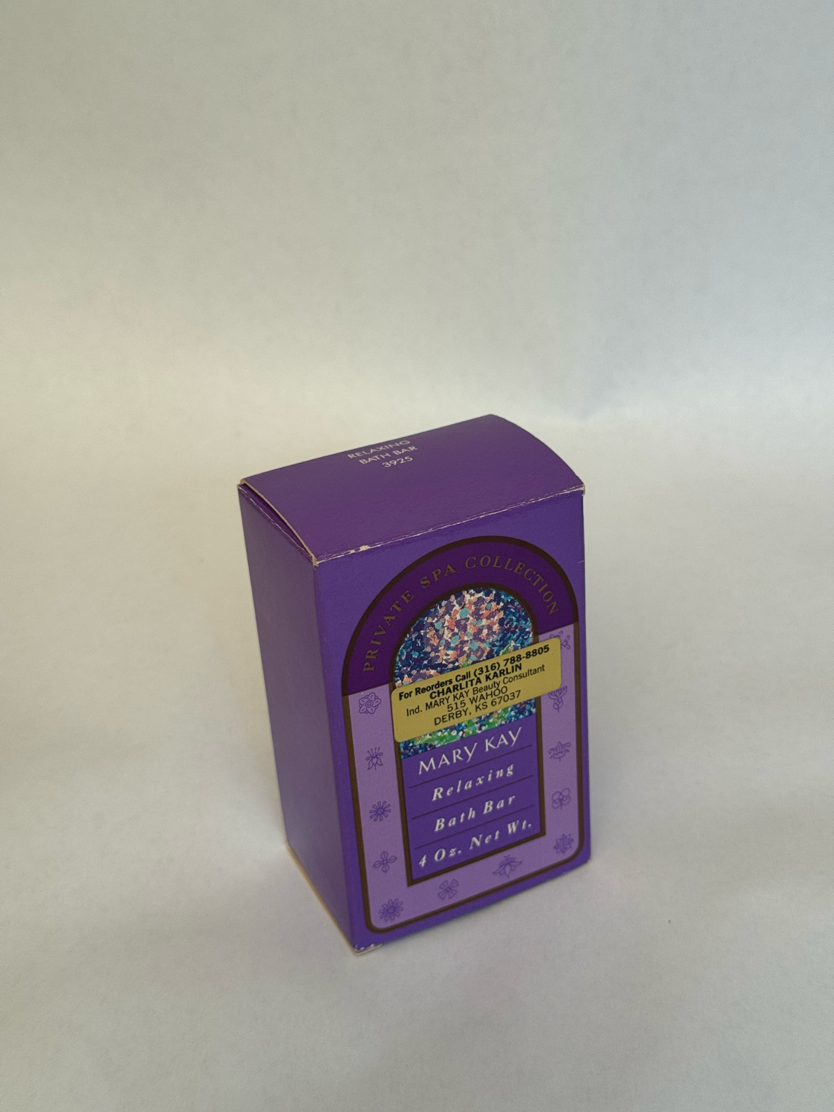 Mary Kay Vintage/Discontinued Relaxing Bath Bar Private Spa Collection 4 oz.