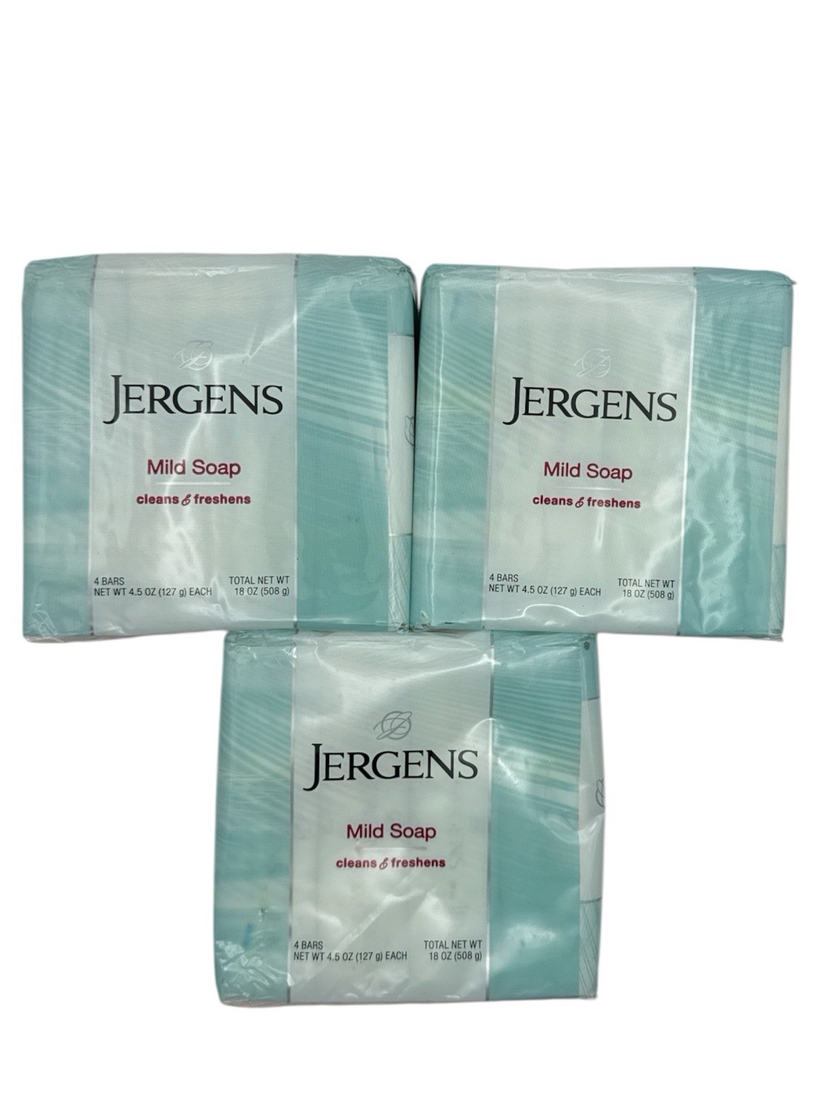 3 X Bergen’s Mild Soap 4 Bars 4.5 Oz Each Brand New Sealed =12 Bars