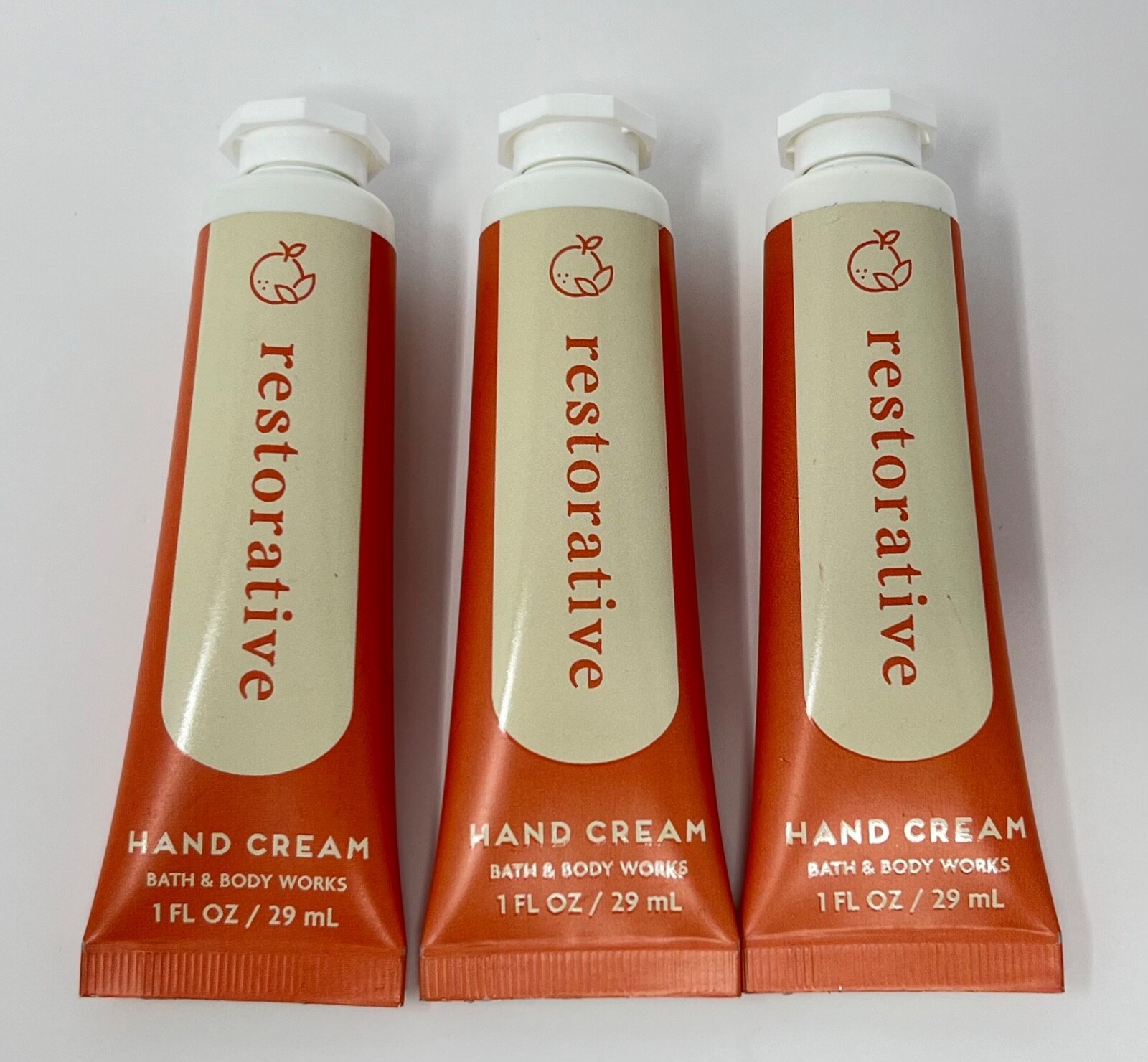 3 BATH & BODY WORKS RESTORATIVE HAND CREAM ULTRA RICH LOTION TRAVEL SIZE 1 OZ