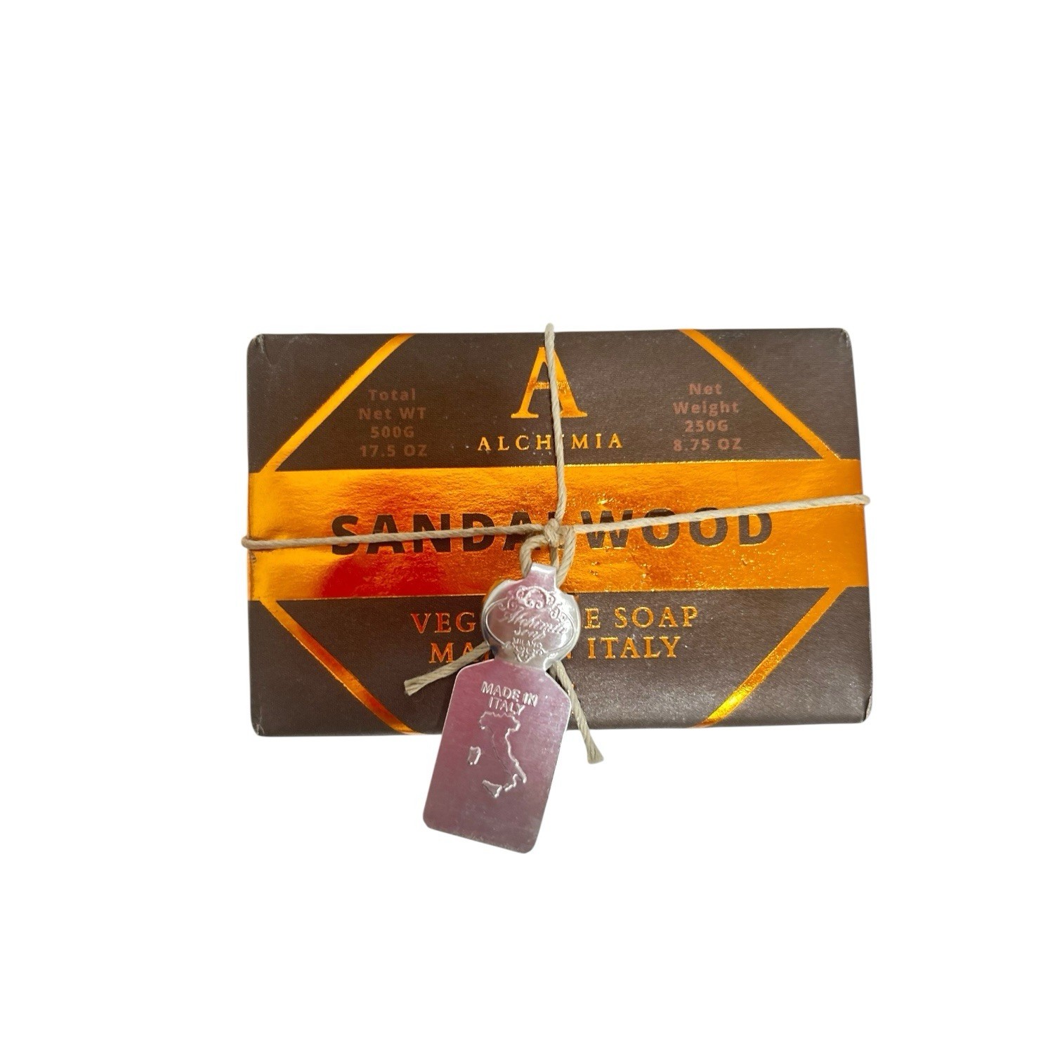 Alchimia Sandalwood Vegetable Men Soap Bar 10.5 Oz/ Large NEW