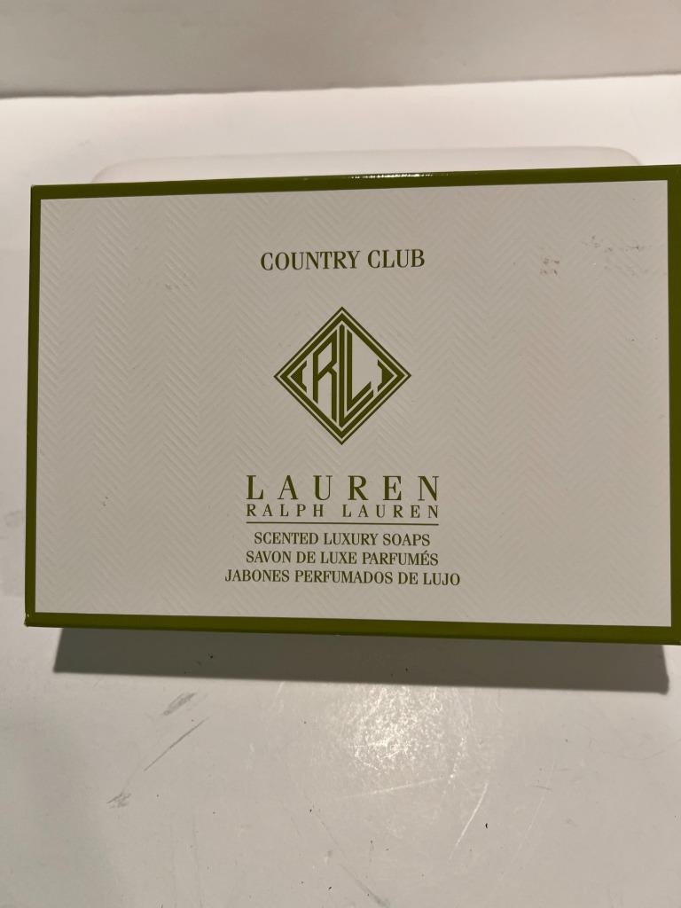 Ralph Lauren Country Club Scented Soaps 6 wrapped New in Box