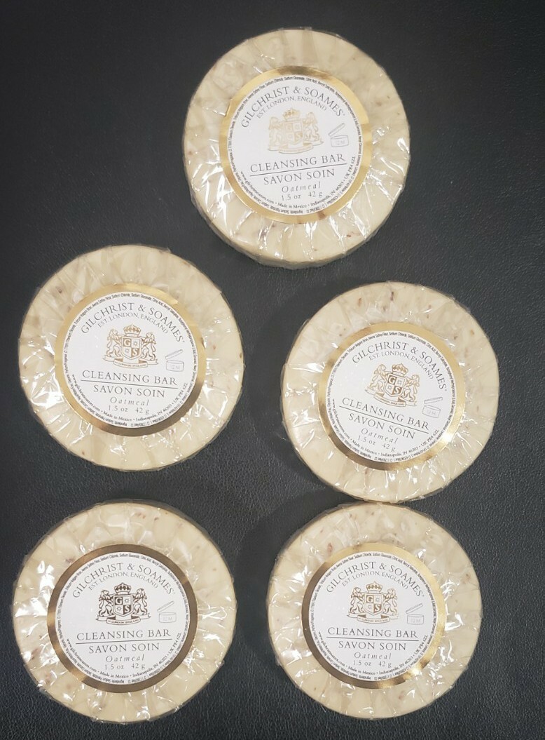 Gilchrist & Soames Cleansing Bar – Oatmeal Soap 1.5 oz Lot of 5