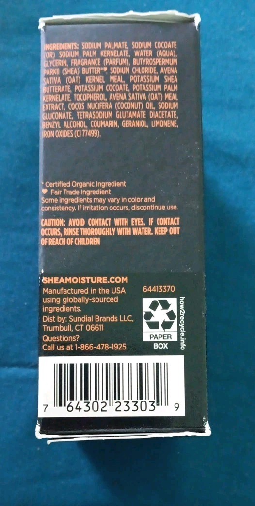 5 SHEA MOISTURE AFRICAN BLACK SOAP BAR SOAP 8 OZ Ea (CO43)