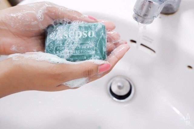 ASEPSO Antiseptic Soap Antibacterial Agent Healthy 80 grams x3