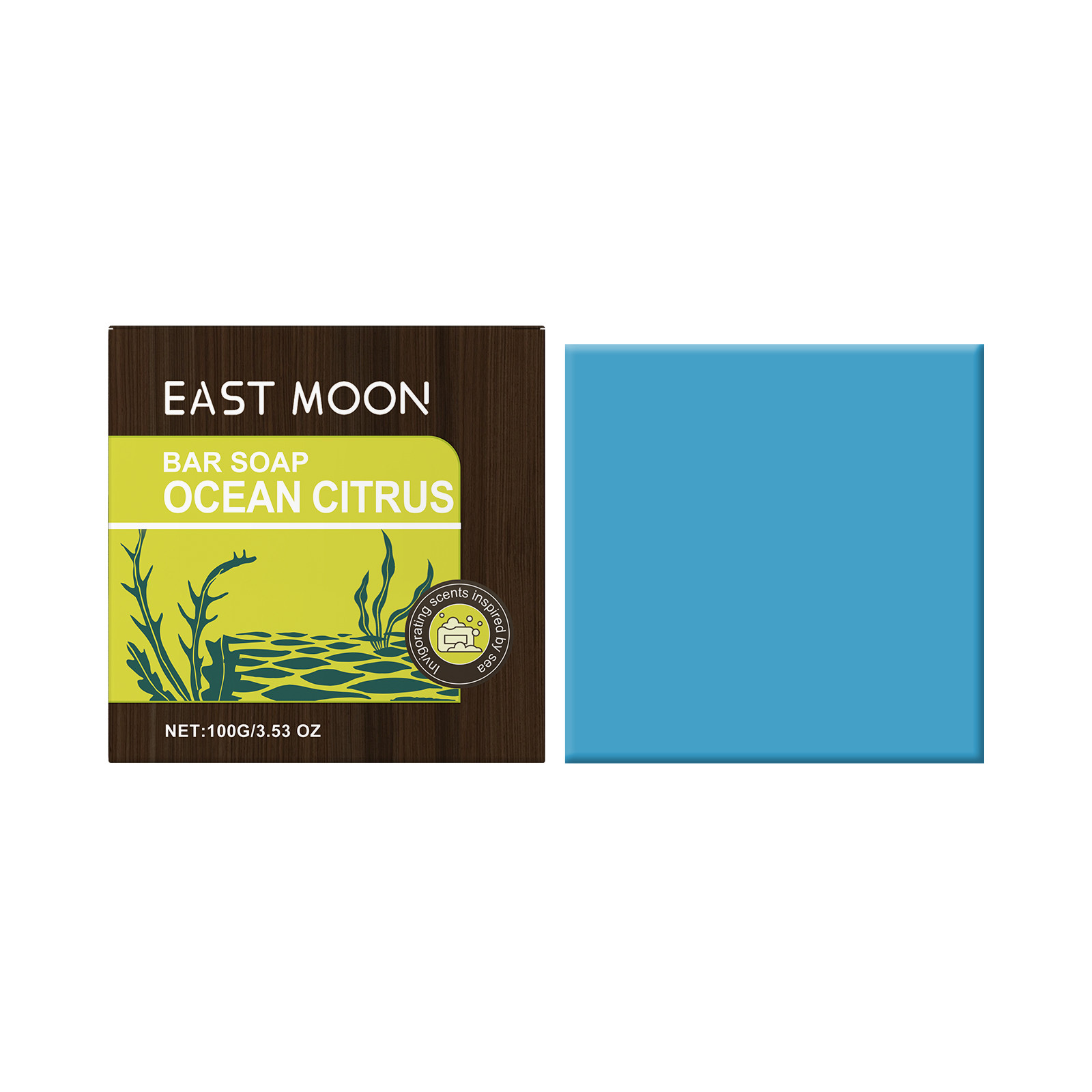 Men’s Bar Soap Ocean Citrus Scent Oil Control and Refreshing Gentle Cleansing