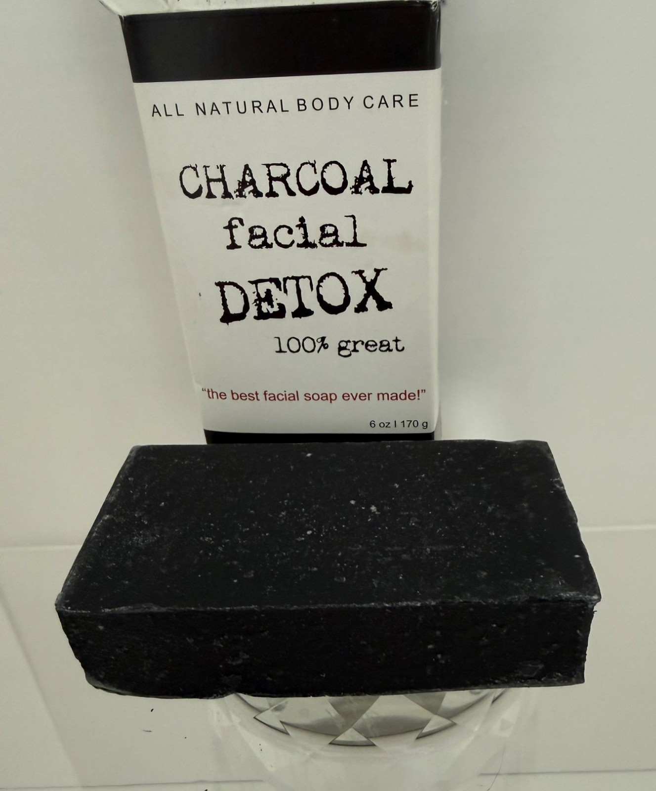 NEW Destiny Boutique CHARCOAL Facial DETOX Soap Bar 6oz CRUELTY FREE Handcrafted