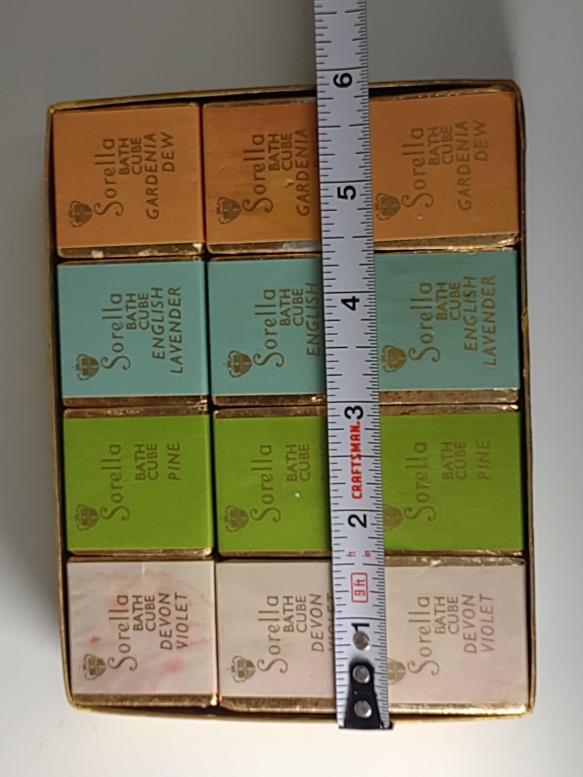 Sorella Bath Salt Cubes Devon Violet Pine English Lavender Gardenia London Vtg