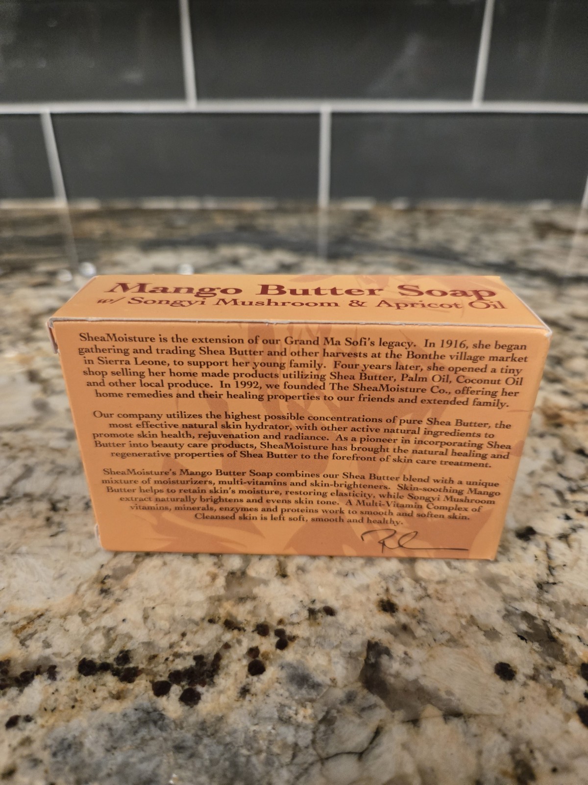 Shea Moisture Mango Butter Soap Songyi Mushroom Apricot Oil ORIGINAL