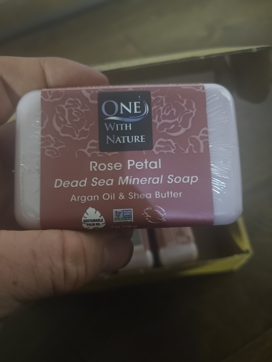 6x Dead Sea Mineral Soap Bar, Rose Petal, 7 oz (198 g) Lot Of 6