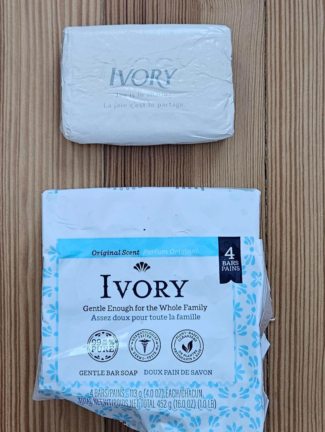 Vintage Original Ivory Soap, 4 oz Bars, Sealed and New, Lot of 4