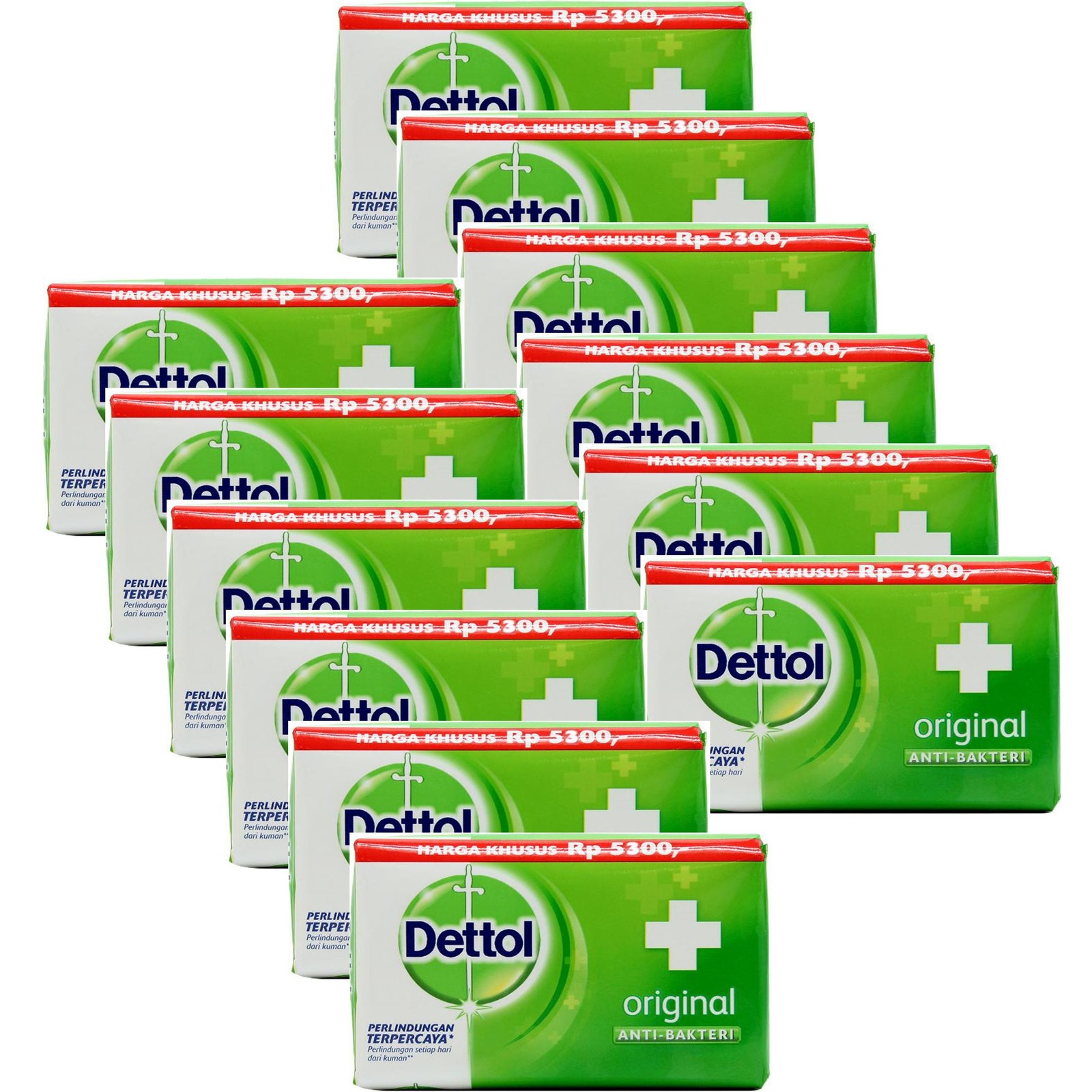 Dettol Anti-Bacterial Hand and Body Bar 3.88 Ounce (Pack of 12), Original