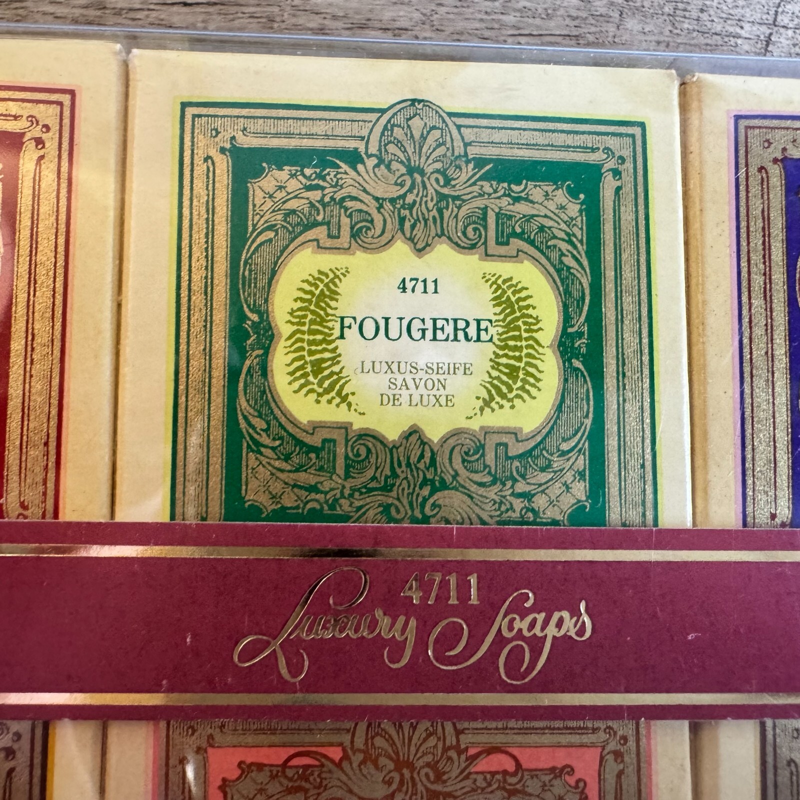 Vintage 1970s-80s 4711 Luxury Soaps, 6x1oz, Made in West Germany, Unique & Rare