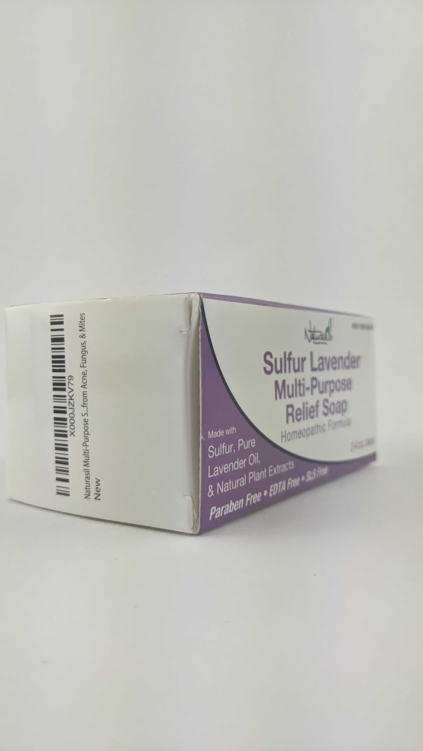 Natural Lavender Soap Bar for Acne & Bug Bites Relief, 4 oz – Family-Friendly