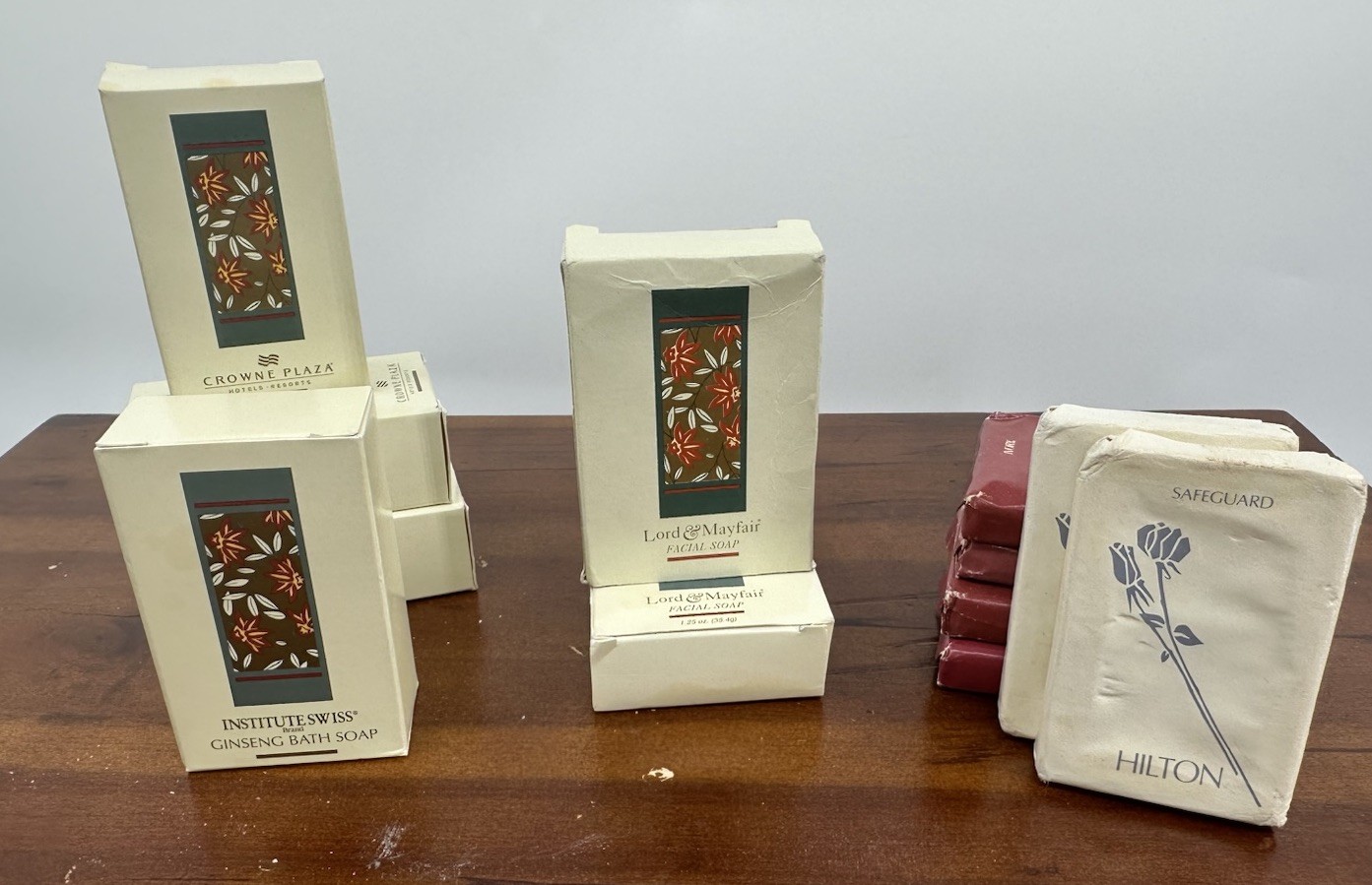 Vintage Hotel Soaps Institute Swiss Crowne Plaza Hilton Lot Of 12 Ginseng
