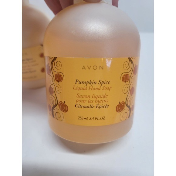 Avon Pumpkin Spice Liquid Hand Soap and Hand Body Lotion Set 8.4oz