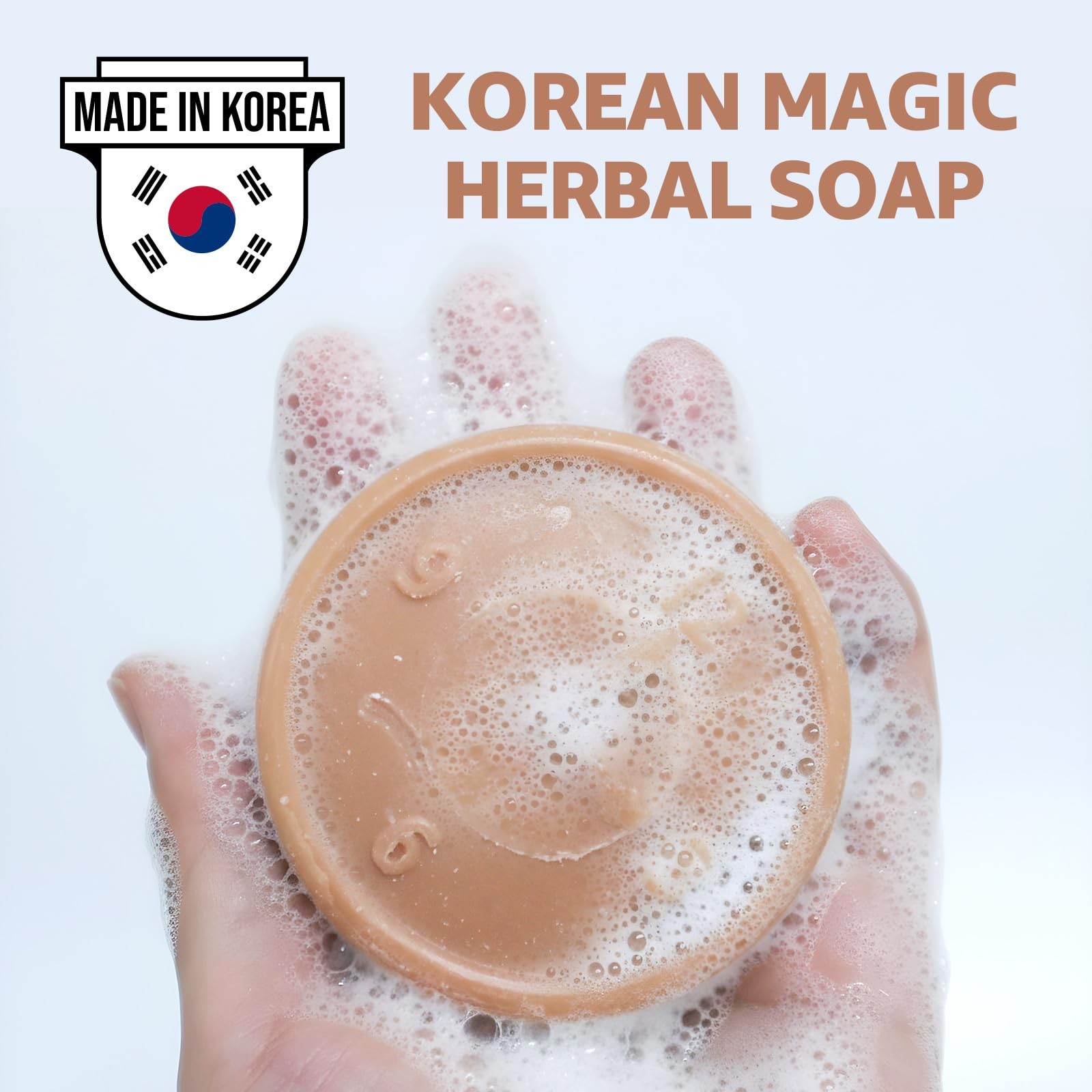 Korean Scrub Exfoliating Soap 85g (3oz) | Refreshing Cleanser Herbs Ddae Soap…