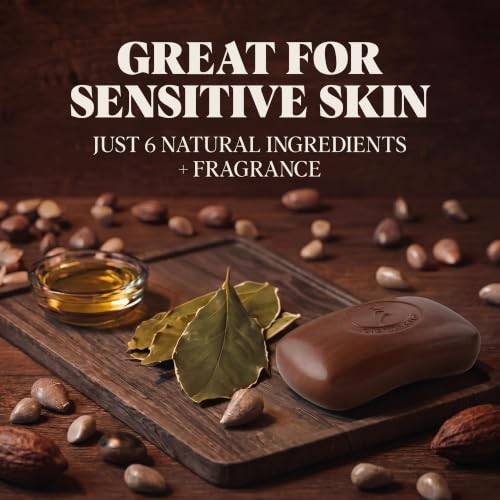 Body Wash Bar Soap for Sensitive Skin 5 oz Tobacco Vanilla Triple Milled Olive