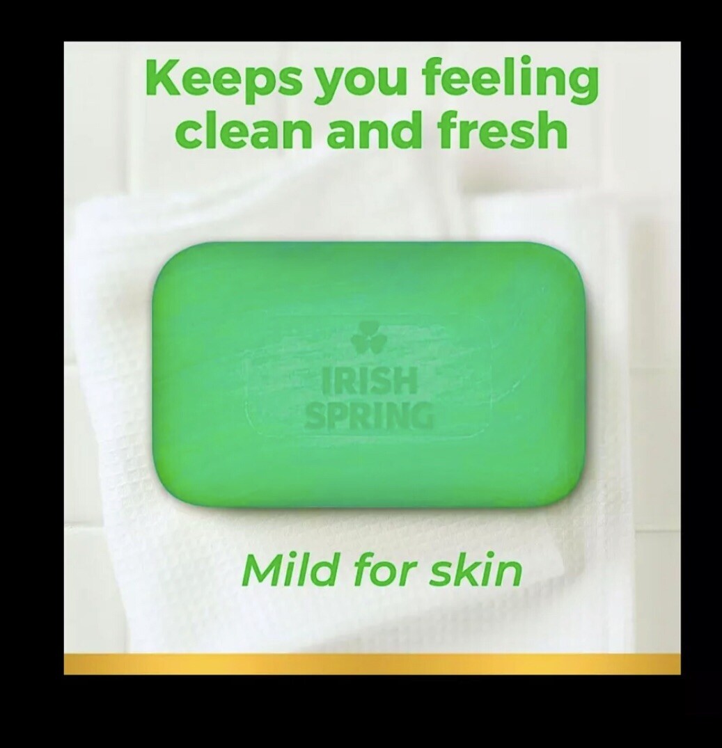 9 Bars Irish Spring Moisture Blast Deodorant Bar Soap:(3pk x 3), 12hr Fresh