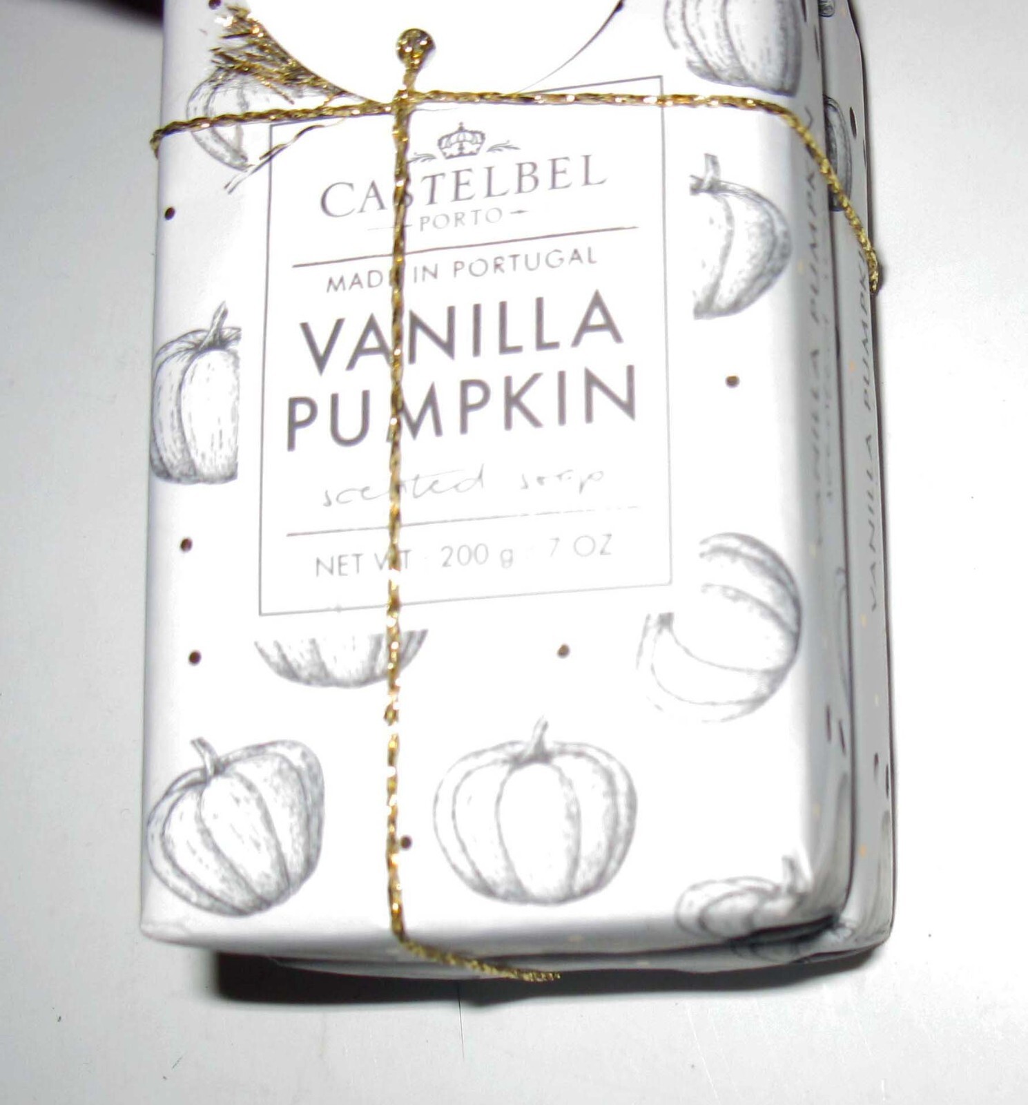 NEW 2 Pack Castelbel VANILLA PUMPKIN Scented Bar Soap 7 oz Autumn Holiday Fall