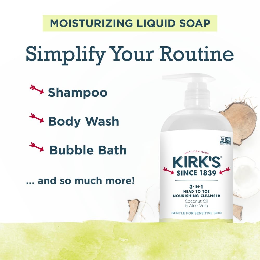 Juniper & Lime​ 3-in-1 Nourishing Cleanser and Travel Bar Soap, Shampoo Body …