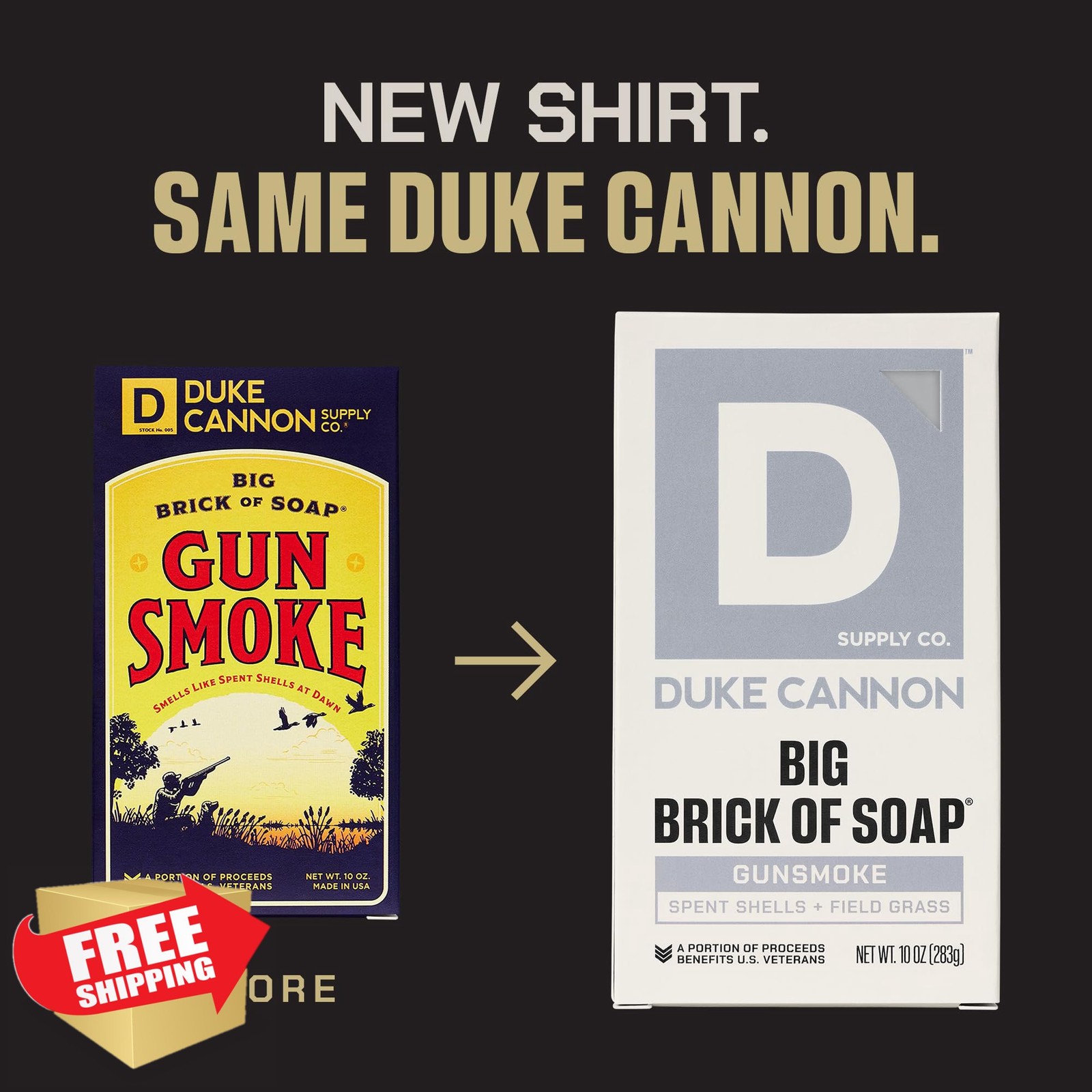 Duke Cannon Big Brick of Soap Gun Smoke 3 Pack 10oz Men’s Masculine Scents