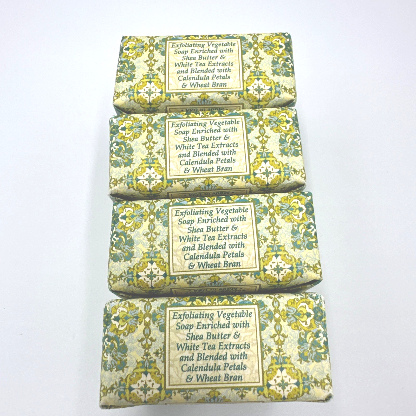 Greenwich Bay White Tea Calendula Shea Butter SpaSoap Lot Of 4 /1.9oz Each
