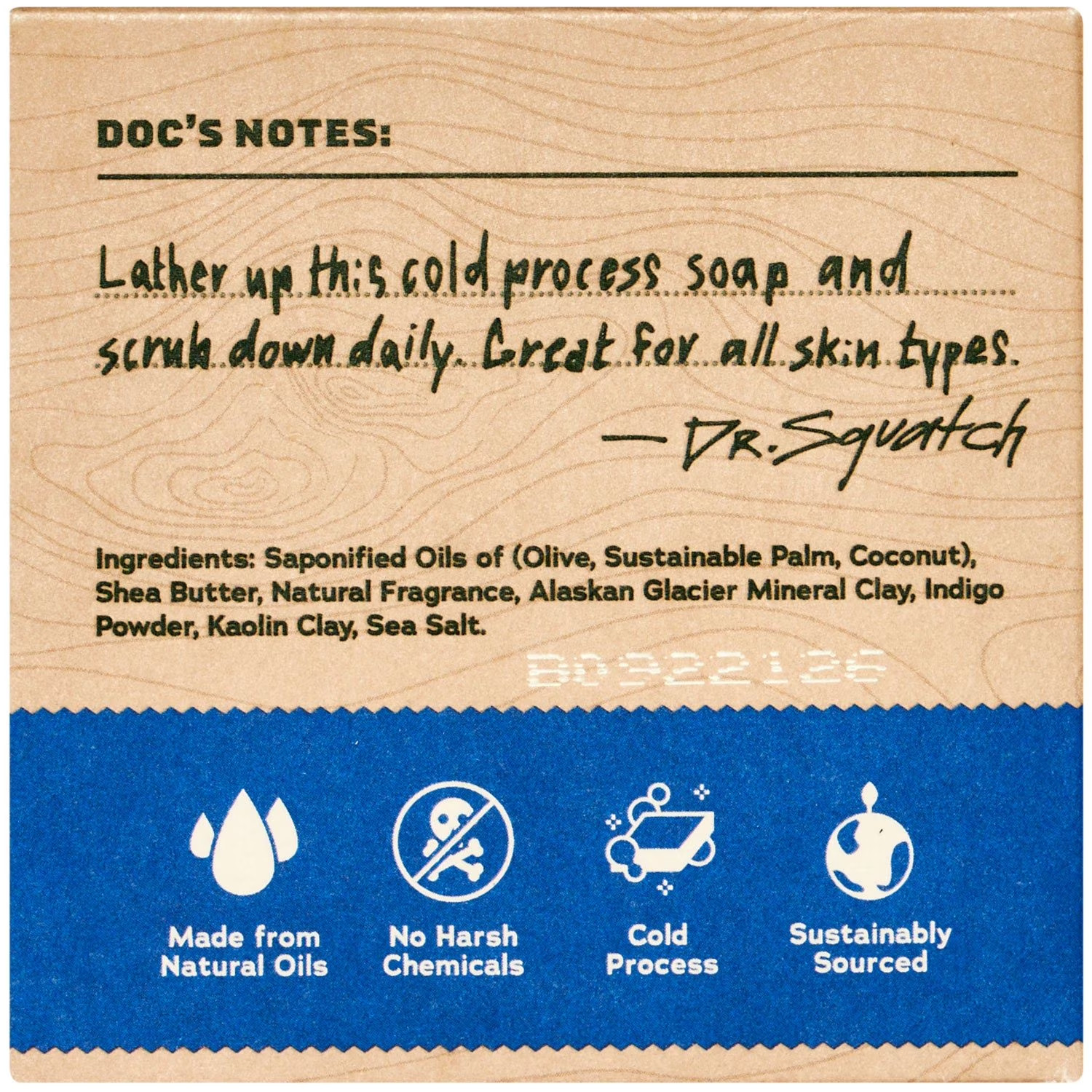 Dr. Squatch Natural Bar Soap Variety Pack 6 Bars 5 oz Each Men Soap Set