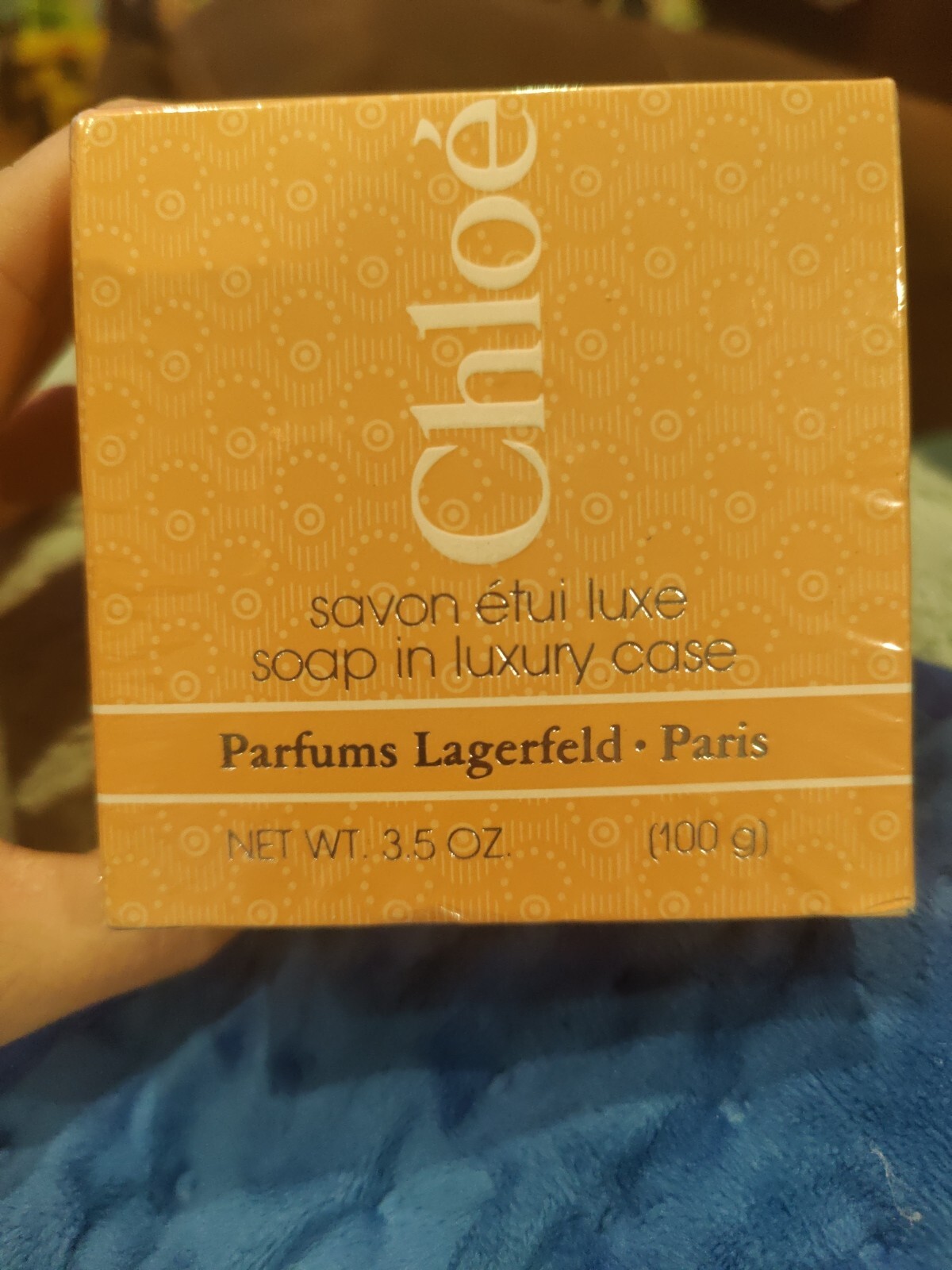 Vintage CHLOE SAVONS SOAP In Luxury Case Perfume Lagerfeld NEW SEALED 3.5 Oz