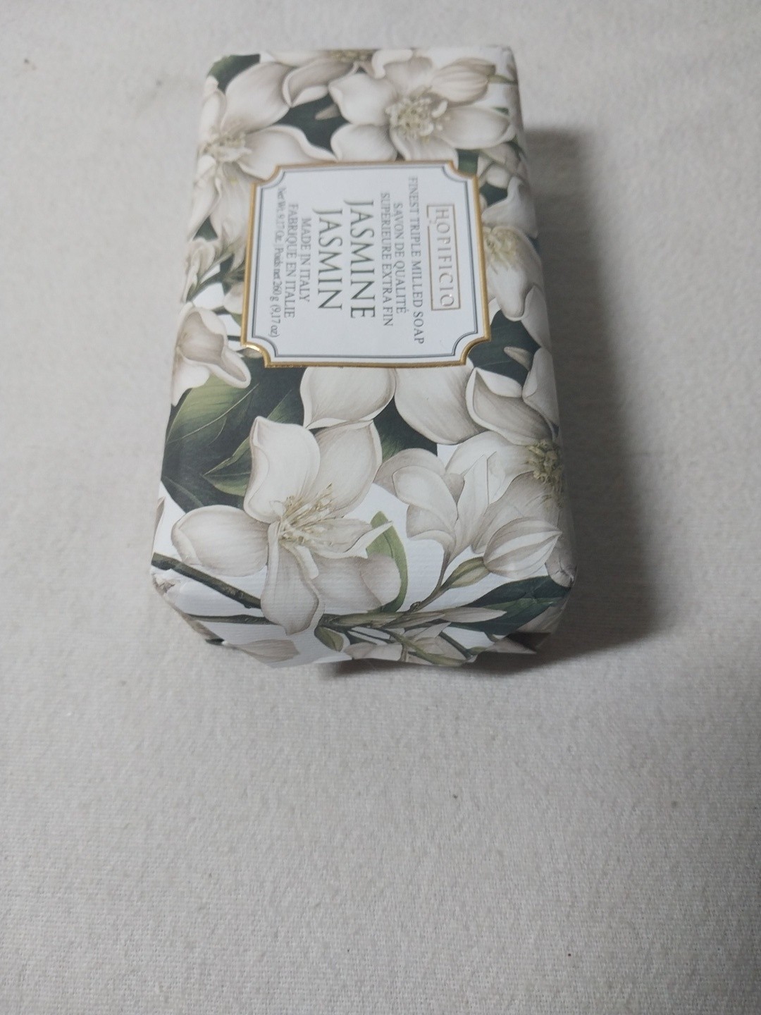 Hopificio Italian Luxury Bath Bar Soap Jasmine Jasmin scented 9.17 oz
