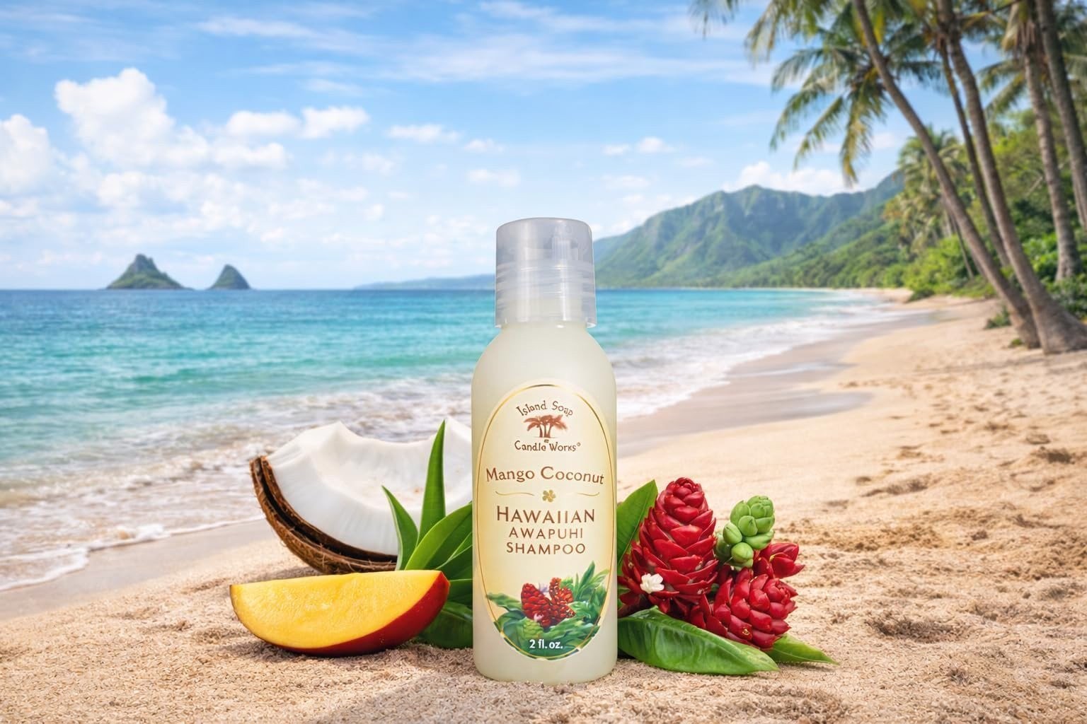Island Soap & Candle Works Shampoo – 12 Ounce – Moisturizing Hawaiian Hair Care