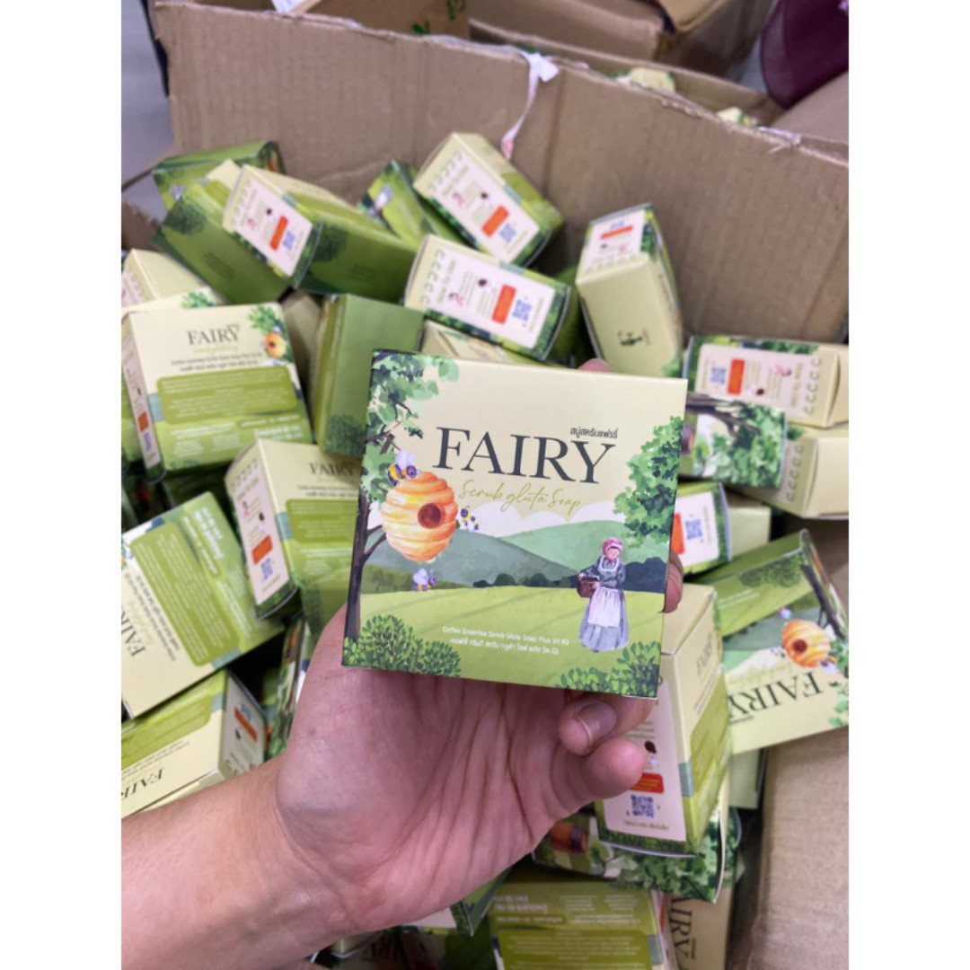 5x Fairy Scrub Gluta Soap Green Tea Body Skin 50g/pcs Original Exfoliating