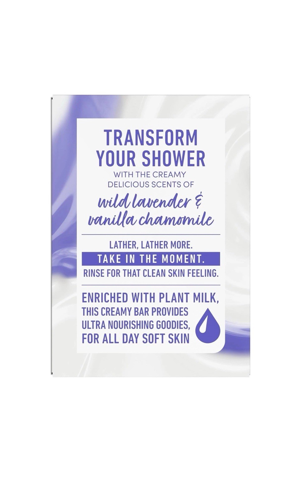 4 Pk Dove Plant Milk Macadamia Milk & Willow Lavender Cleansing Bar Soap 5 oz