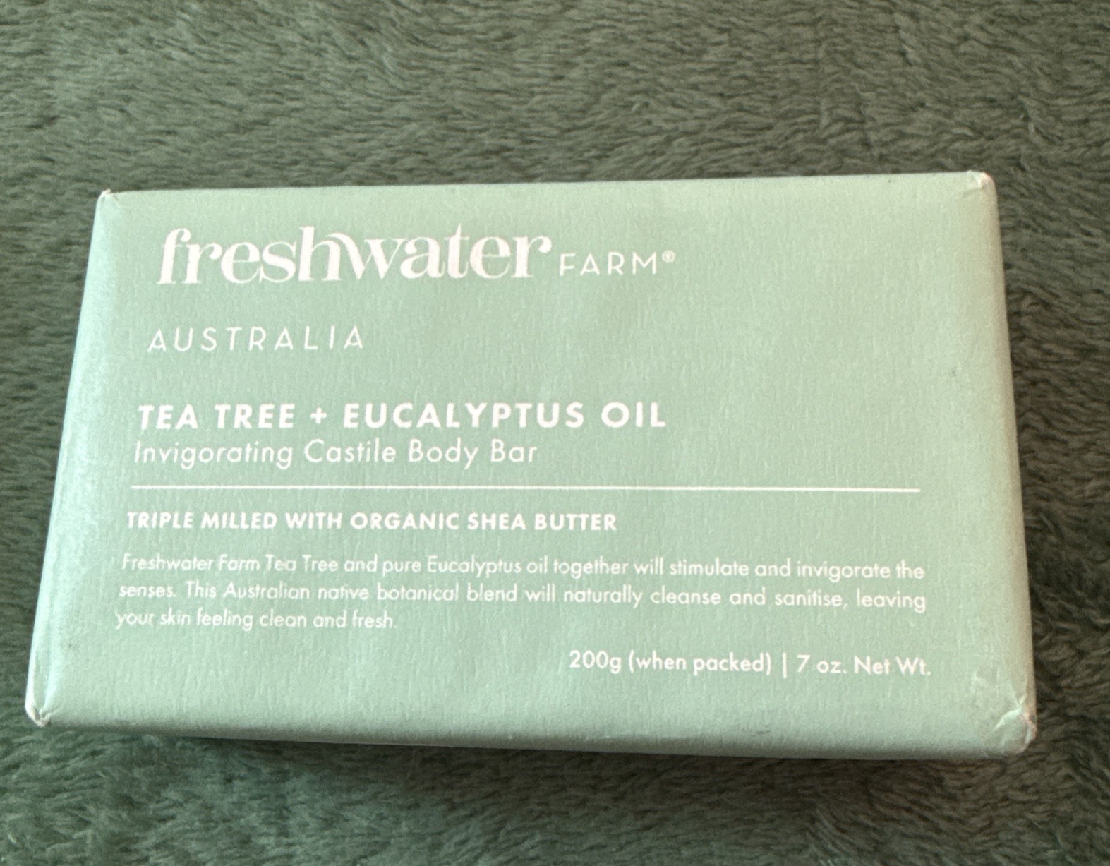 Freshwater Farm Tea Eucalyptus Oil Invigorating Castile Body Bar Lot of 2