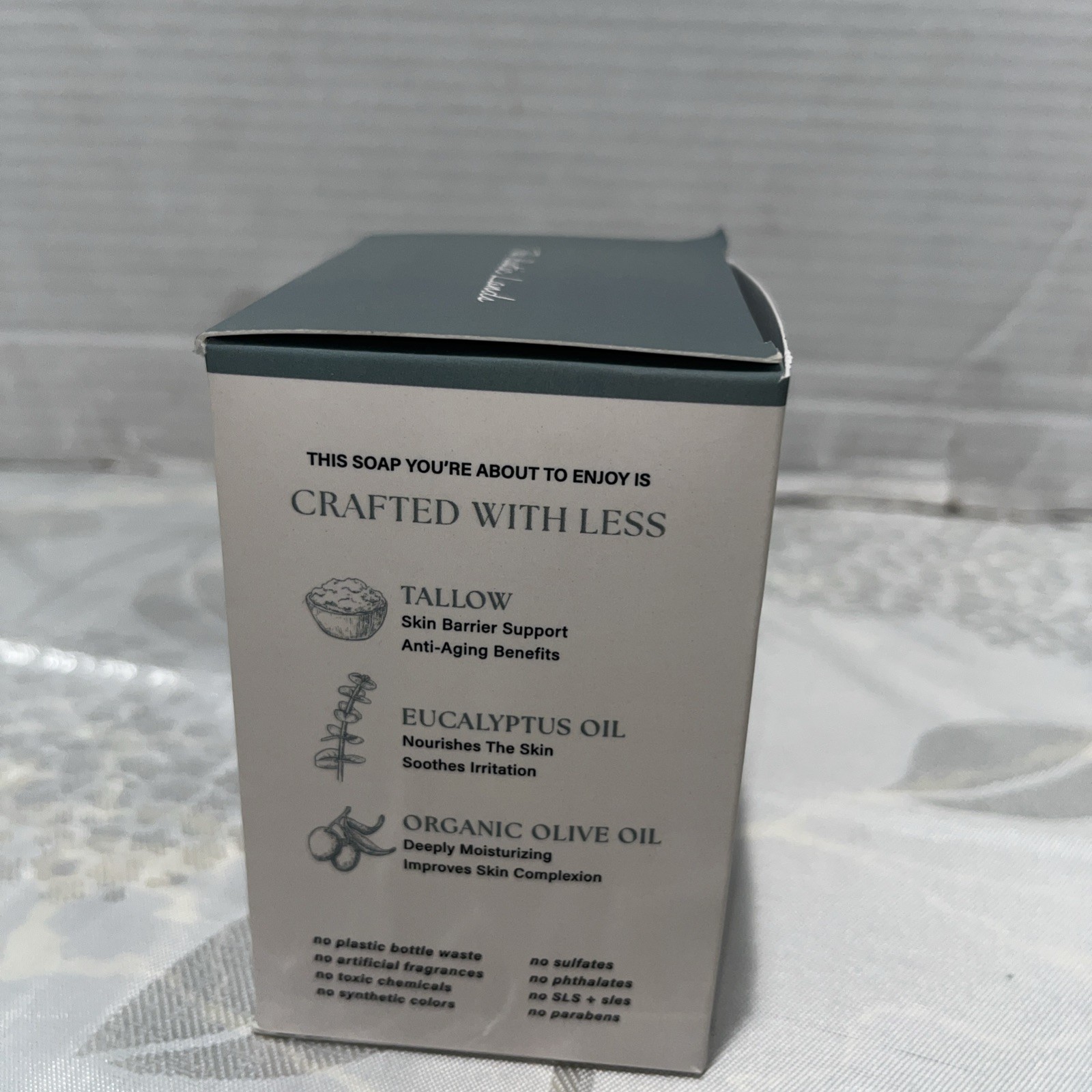 The Rustic Lands Tallow & Eucalyptus Soap with Olive Oil 4 Bars 5oz.