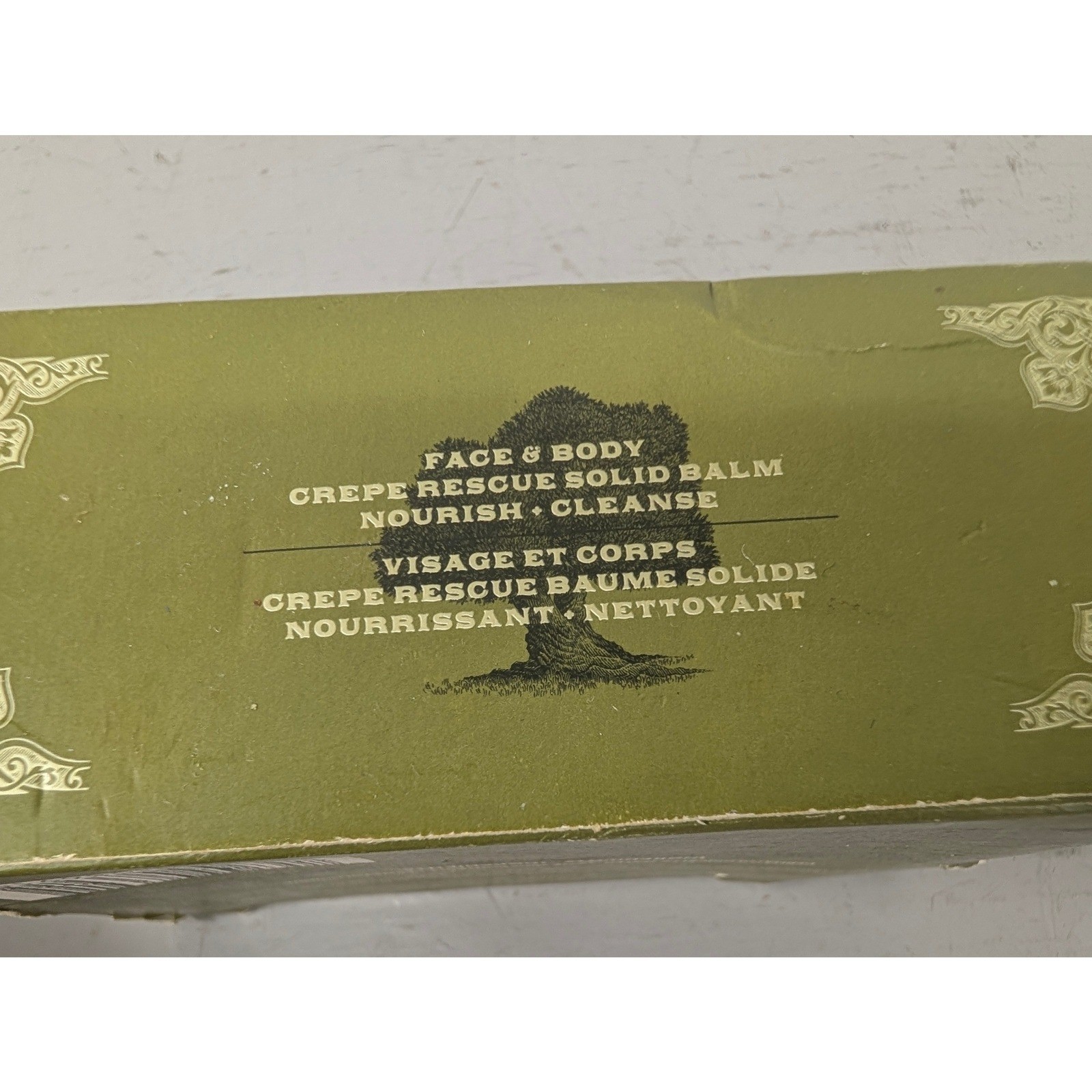 Korres Pure Greek Olive Crepe Rescue Solid Balm Face & Body Soap Bar Never Used