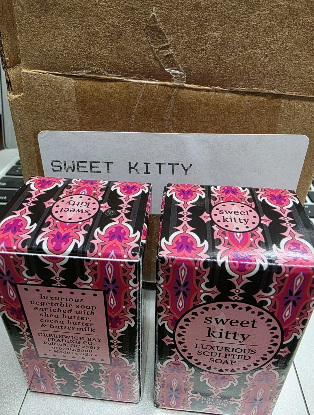 Greenwich Bay 1.2oz Sculpted Soap, Sweet Kitty (R57K03)