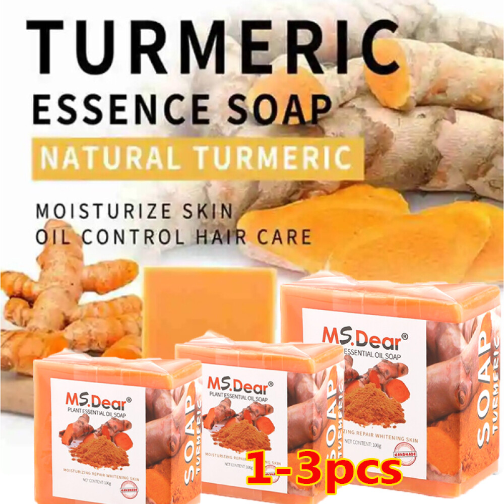Tumeric Soap, For Skin Lightening, Anti Acne Skin Cleansing Soap Bar Dark Spots
