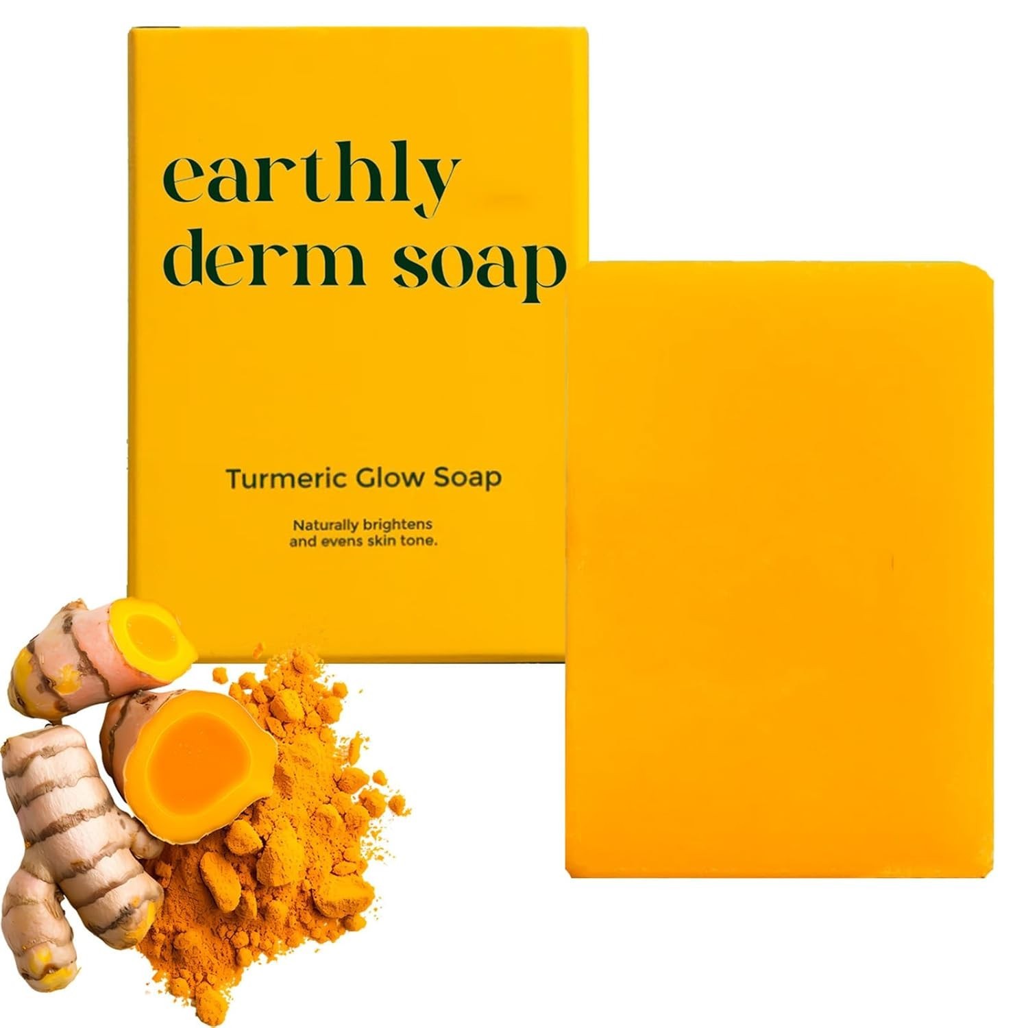 Turmeric Glow Soap, Natural Handmade Bar, Gentle Cleansing and Moisturizing, for