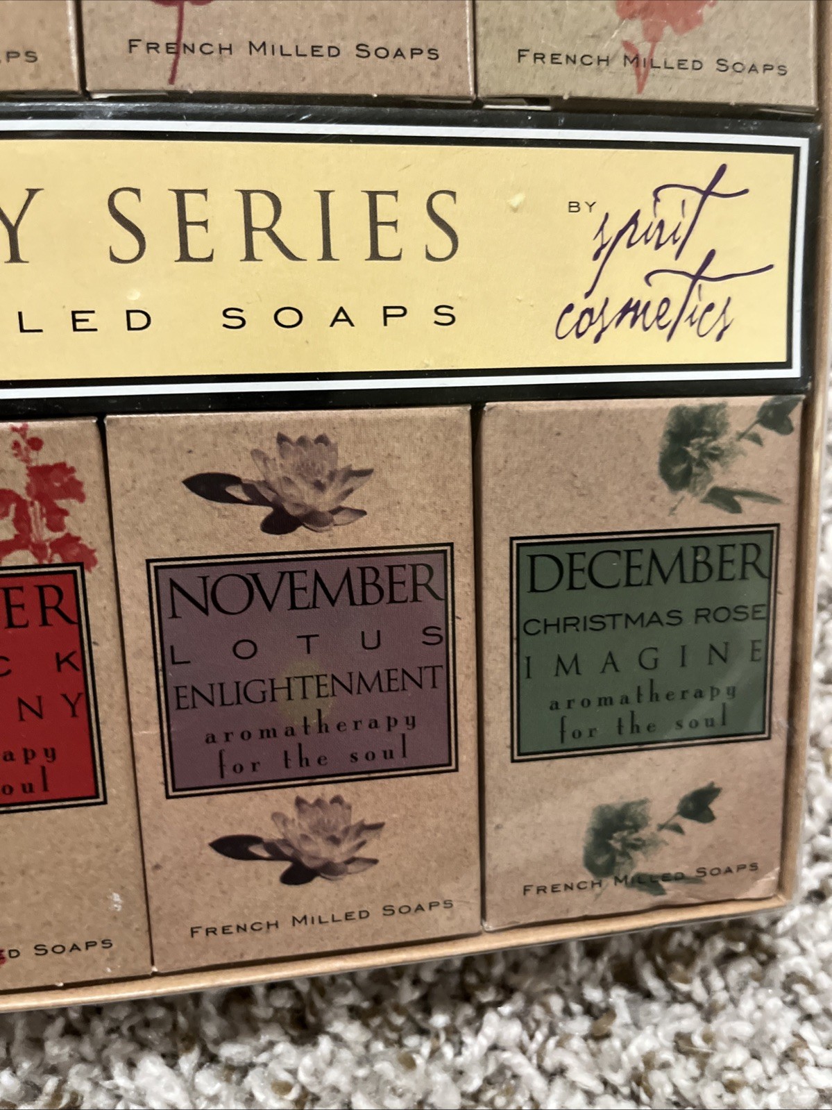 Aromatherapy Remedy Series 12 French Milled Soaps Calm Soothe New Made In USA