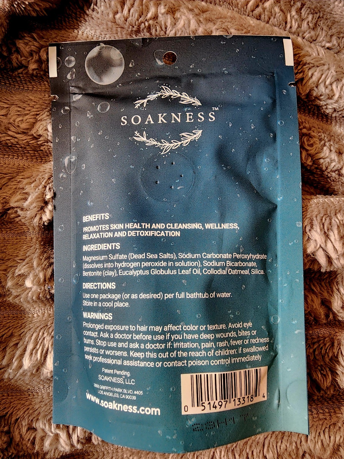 The original doctor formulated hydrogen peroxide bath soak, stress relief