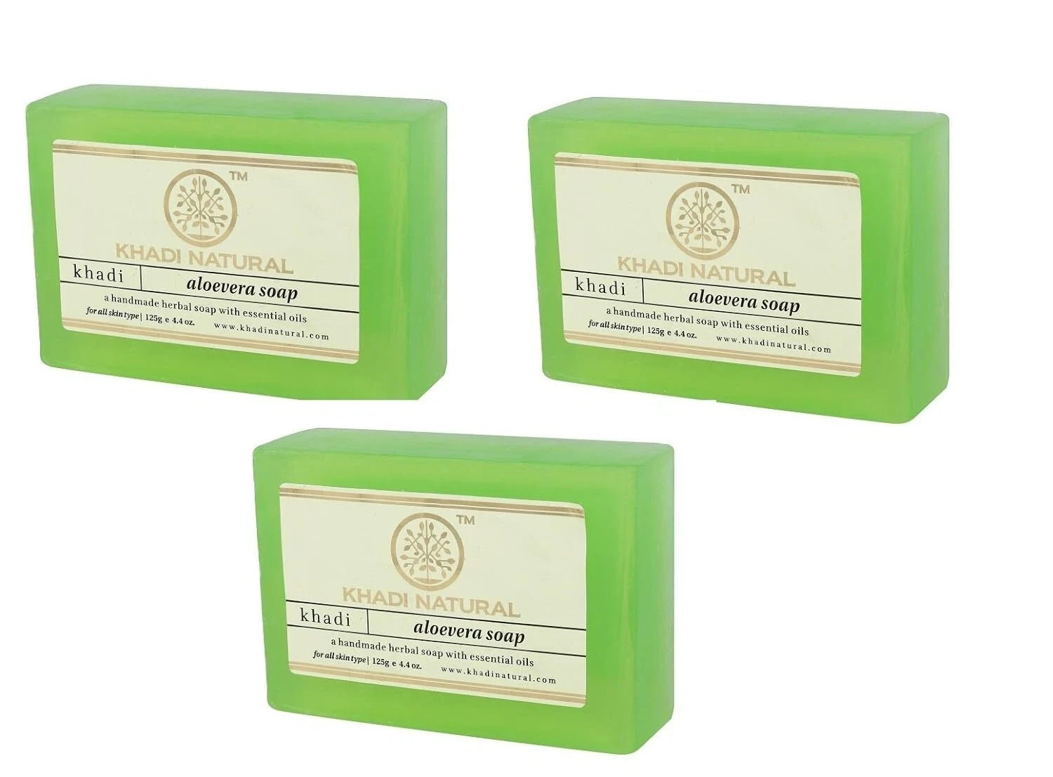 Khadi Natural Aloe Vera Soap Natural Handmade Soap Herbal Bathing Soap 125gm
