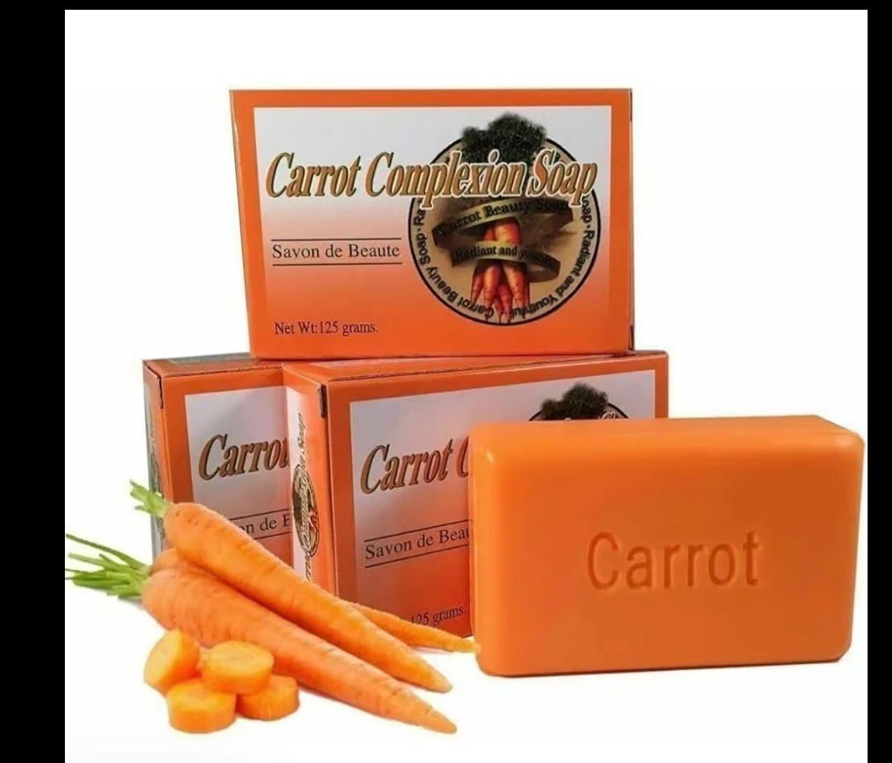 carrot complexion soap 125g each – 12 Bars
