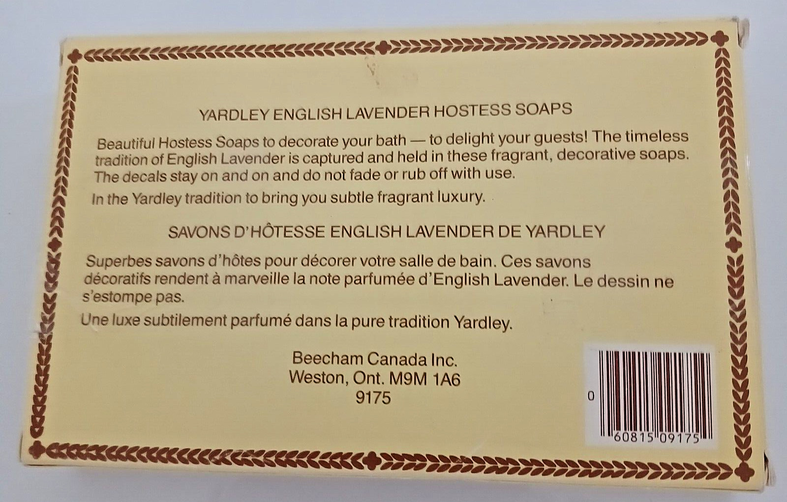 Vintage Yardley English Lavender Hostess Soaps Set of 2 X 100g NEW in Box Canada