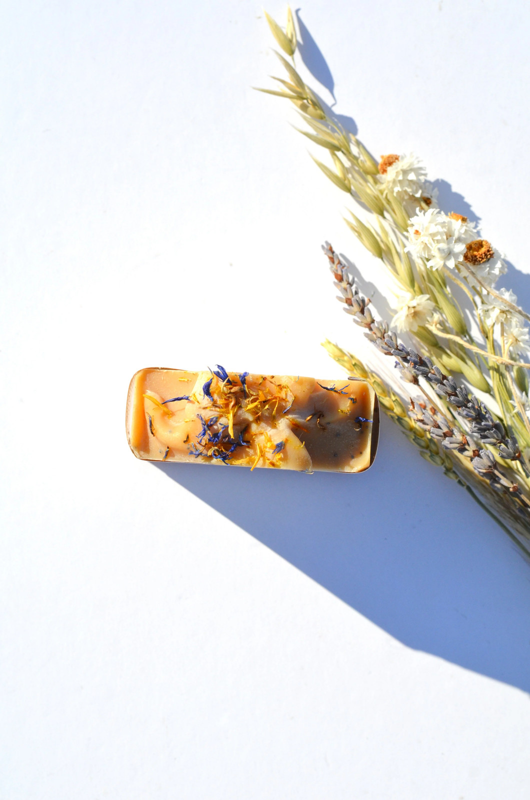 Lemon Honey Poppy Seed Handmade Tallow and Goat Milk Soap Bar