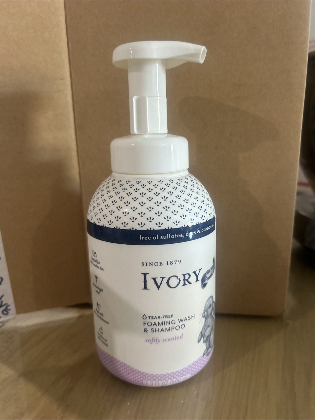 Ivory Baby Foam Wash & Shampoo, Softly Scented, 16.9 fl oz/500 mL NEW