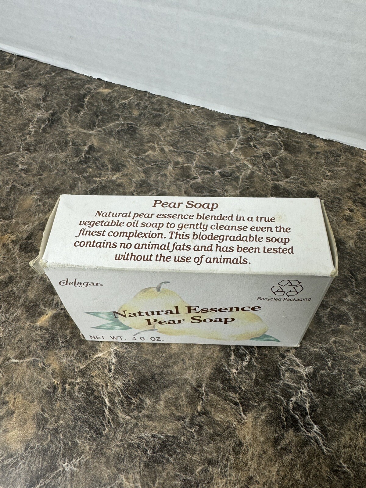 Vintage Delagar Natural Essence Pear Soap Retired Scent NOS