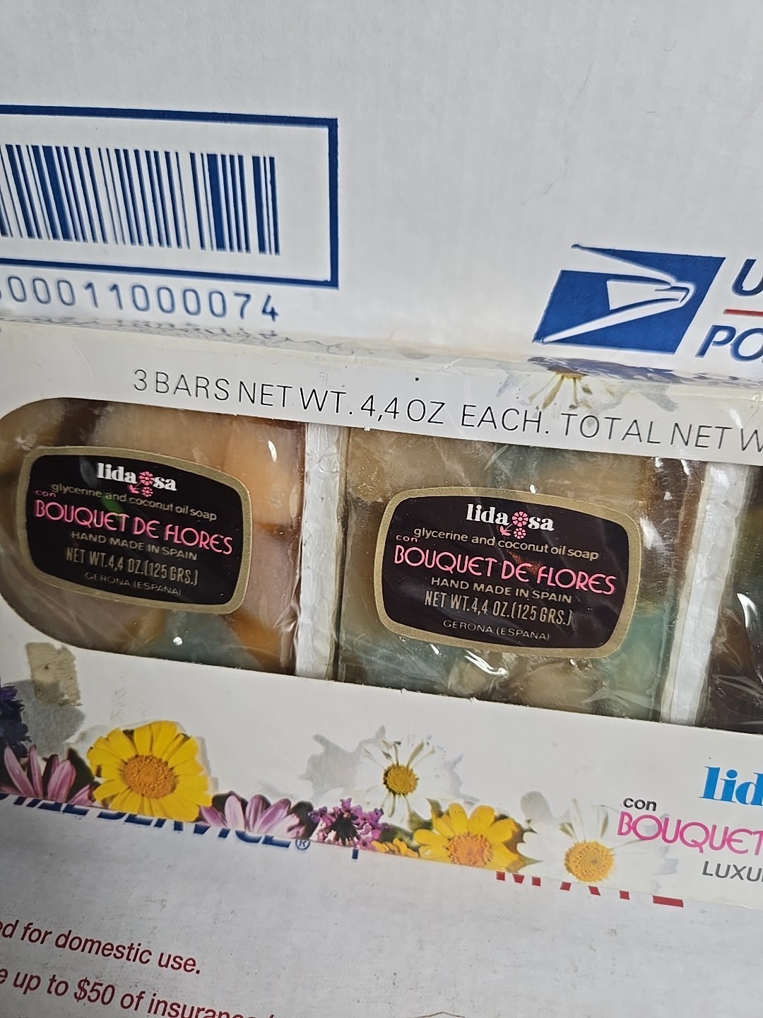 Lidasa Bar Soap 3 Pack, 4.4 Oz Each, Bouquet De Flores Luxury Soap Set, Spain