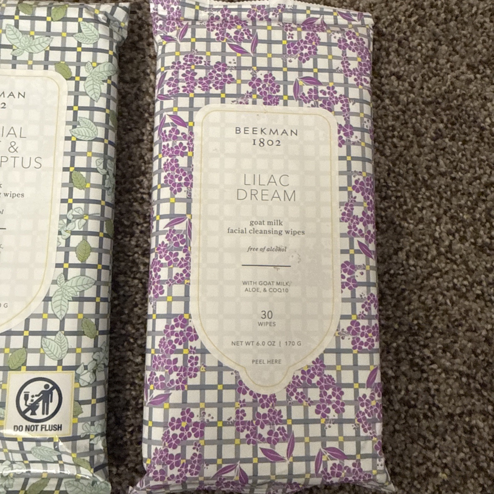 Beekman 1802 Goat Milk Body Cream, Facial Cleansing Wipes, and Bar Soap Bundle